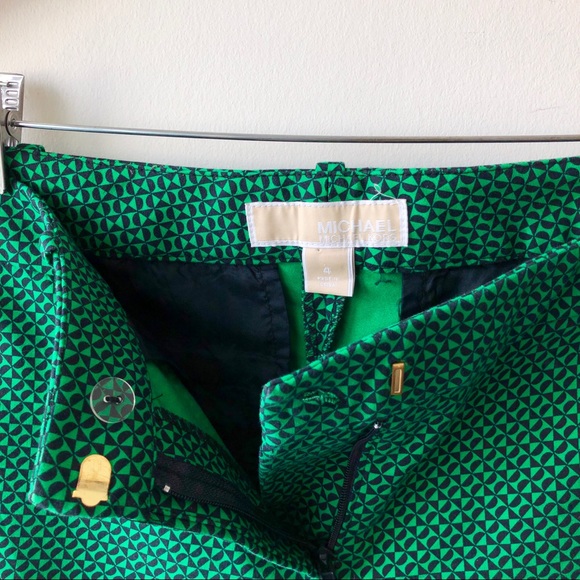 Michael Kors Green Foulard Dress Pants - Picture 7 of 8